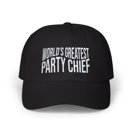 Cap with Fun Party Chief Quote